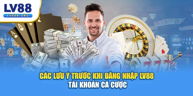 Các lưu ý trước khi đăng nhập LV88 tài khoản cá cược